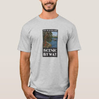 T-shirt cénico do Byway das ilhas de San Juan