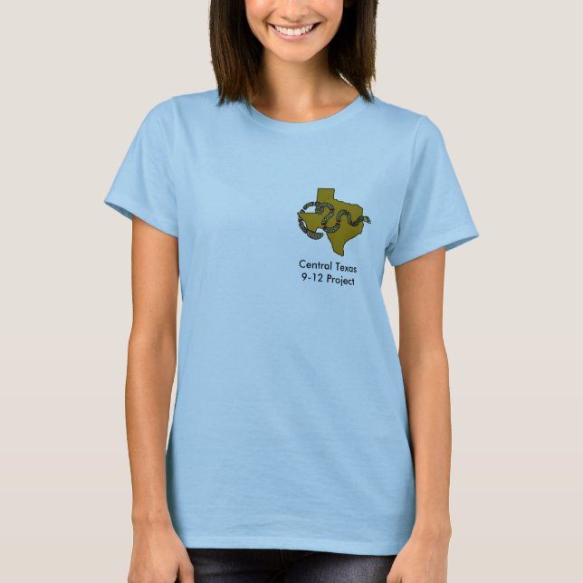 T-shirt central de Texas 9-12 (mulher) (Frente)