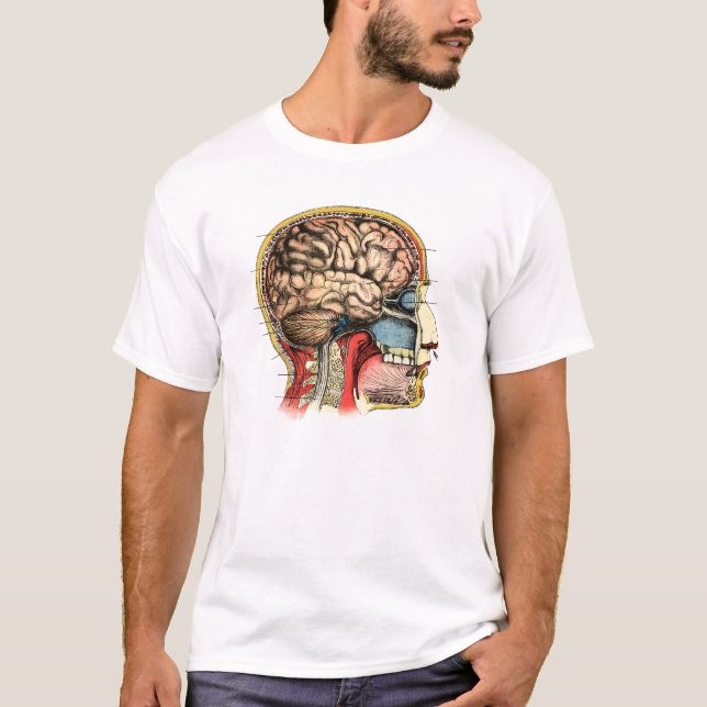 T-shirt Cérebro Humano Espasmo Cervical (Frente)