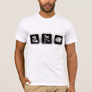 T-shirt Cérebros do zombi dos resíduos tóxicos