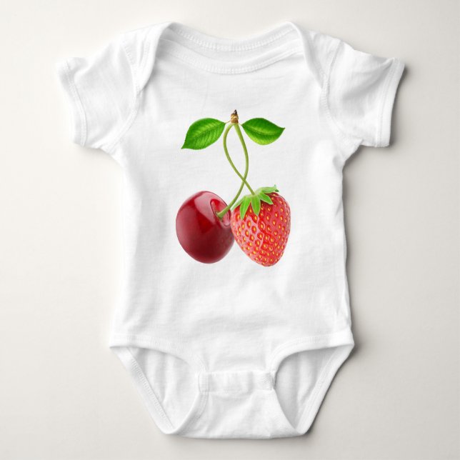 T-shirt Cereja e morango juntos (Frente)