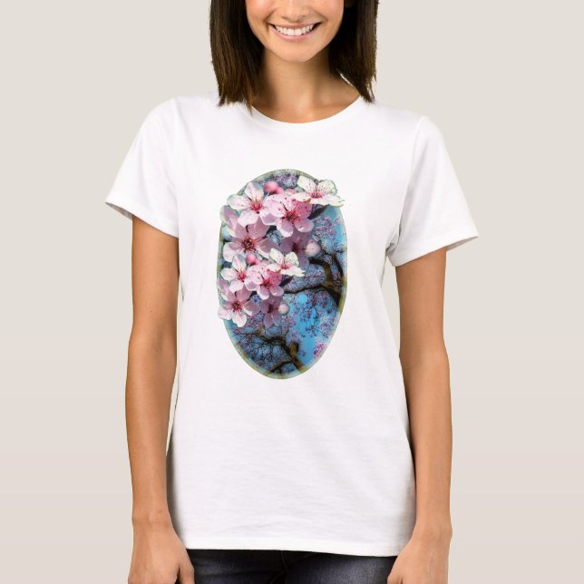 T-shirt Cereja floresce (Frente)