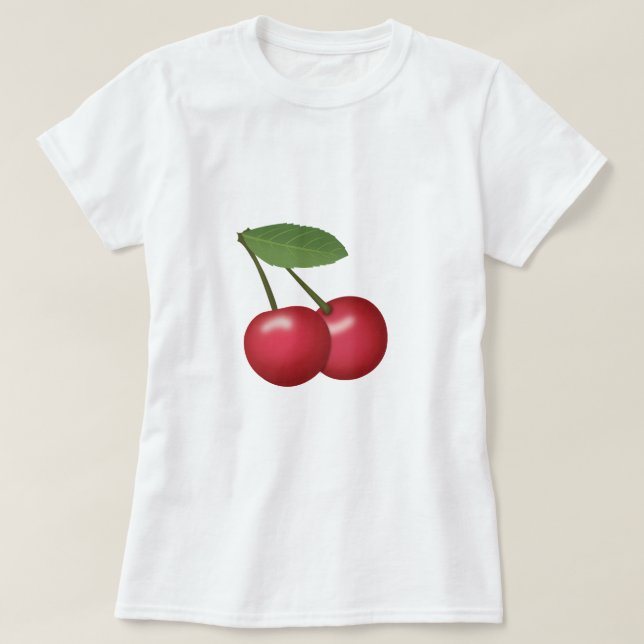 T-shirt Cerejas Emoji (Frente do Design)