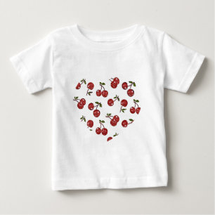 T-shirt Cerejas Rochabilmente Muito Cerejeiras Em Branco