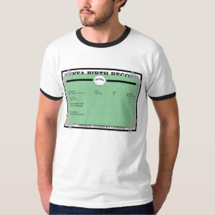 T-shirt certidão de nascimento de obama