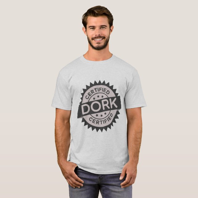 T-shirt certificado do Dork (Frente Completa)