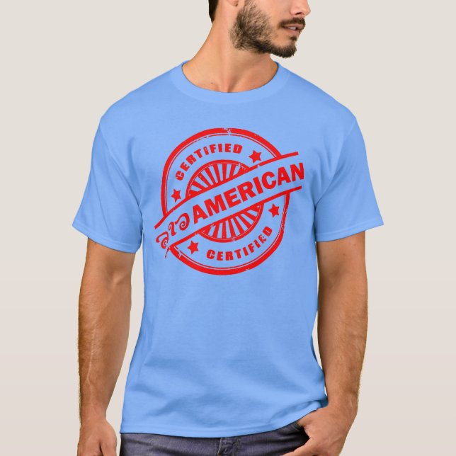 T-shirt Certificado: Lao American3 (Frente)