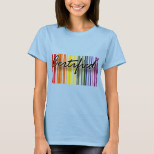 T-shirt certificado ORGULHO GAY do ARCO-ÍRIS