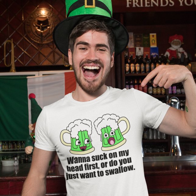 T-shirt Cerveja com cabeça (Criador carregado)