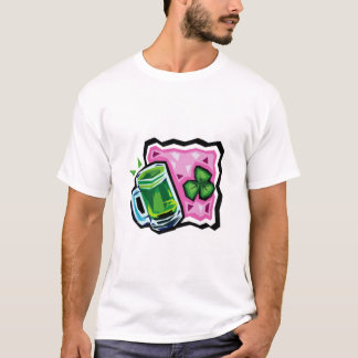 T-shirt Cerveja inglesa & trevo verdes