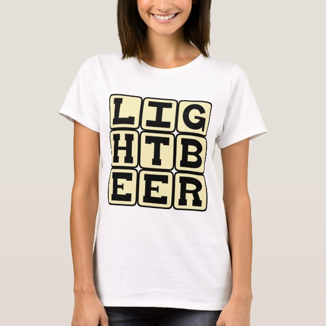 T-shirt Cerveja Light, Cerveja Saudável (Frente)