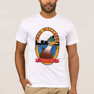 T-shirt Cervejaria louca do pato selvagem básica