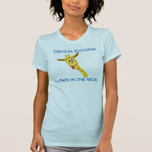 T-shirt cervical da consciência da distonia