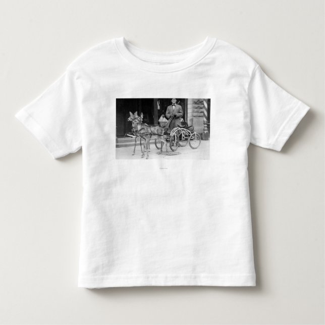 T-shirt Cervos treinados aproveitados a um trenó impar na (Frente)