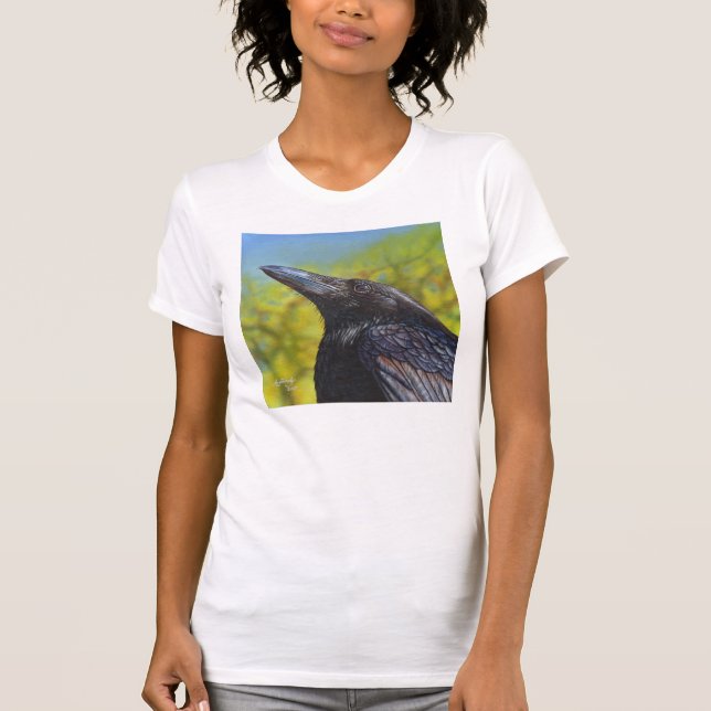 T-shirt Céu do primavera do corvo (Frente)