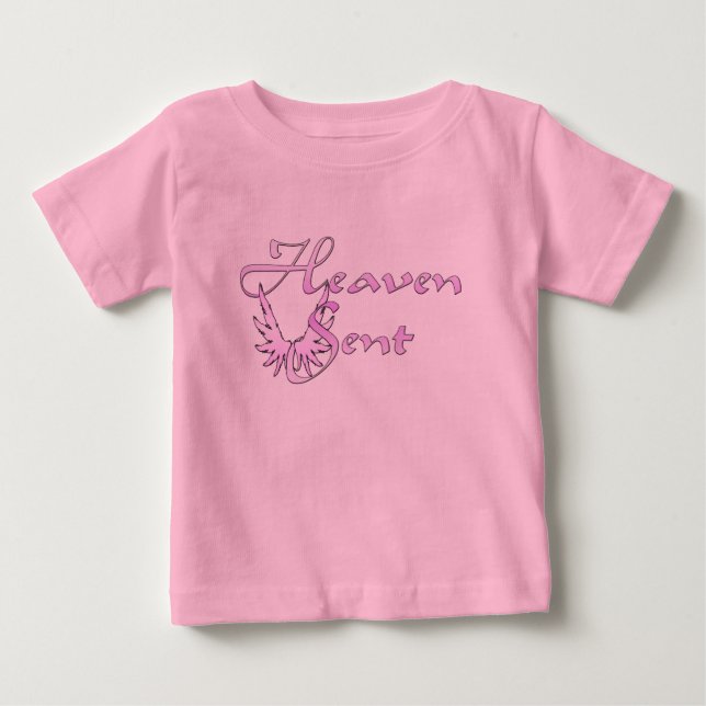 T-shirt Céu enviado a rosa (Frente)