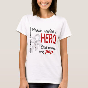 T-shirt Céu necessário um câncer pulmonar do pop do her