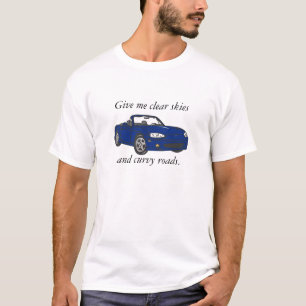 T-shirt Céus claros & grande Estrada-Azul Curvy