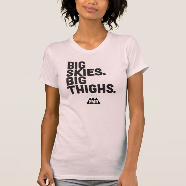 T-shirt Céus grandes de PMR, T grande das meninas das (Frente)