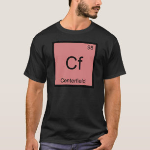 T-shirt Cf - Centro do Campo Símbolo de Elemento Químico B