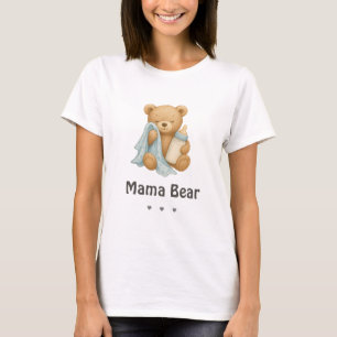 T-Shirt Chá de fraldas de Urso de Teddy