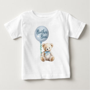 T-Shirt Chá de fraldas do Urso do Irmão Azul