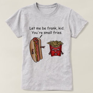 T-shirt Chalaça engraçada da comida das batatas fritas do