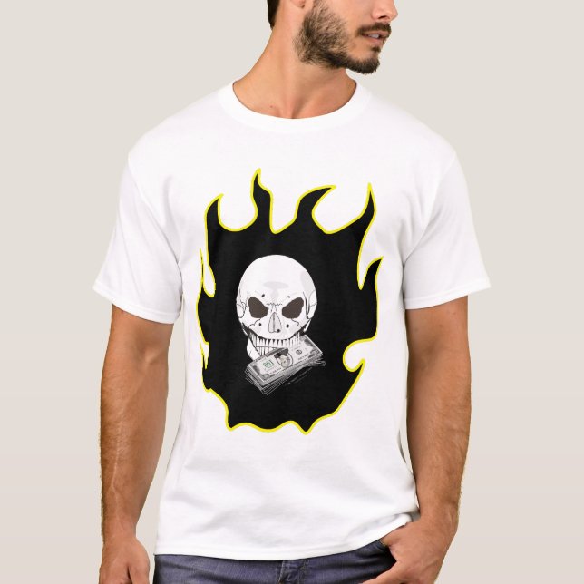 T-shirt Chama de Caveira (Frente)