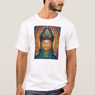 T-shirt Chama de Kuan Yin da deusa