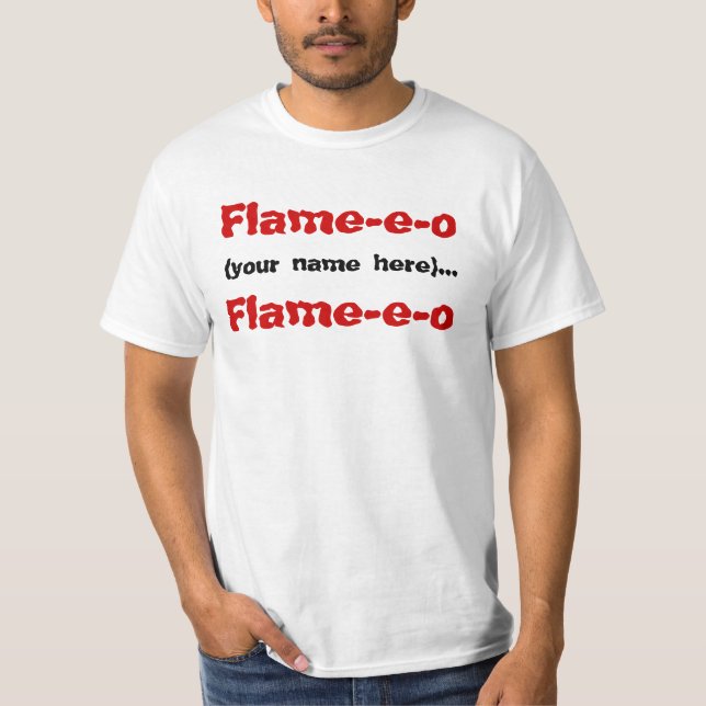T-shirt Chama-e-o, (seu nome aqui)…, Chama-e-o (Frente)