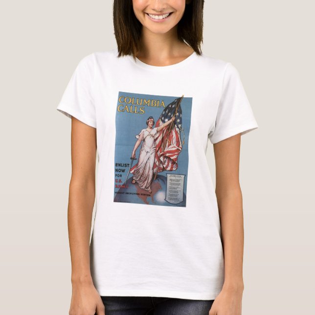T-shirt Chamadas Columbia (Frente)