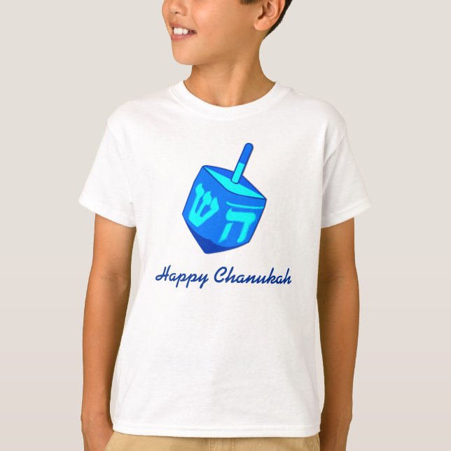 T-shirt Chanukah feliz Dreidel (Frente)