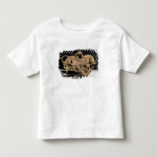 T-shirt Chapa decorativa que descreve um javali