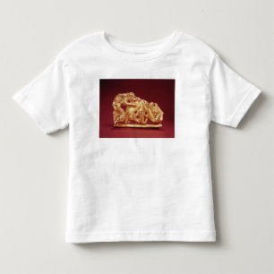 T-shirt Chapa que descreve um grifo que ataca um cavalo