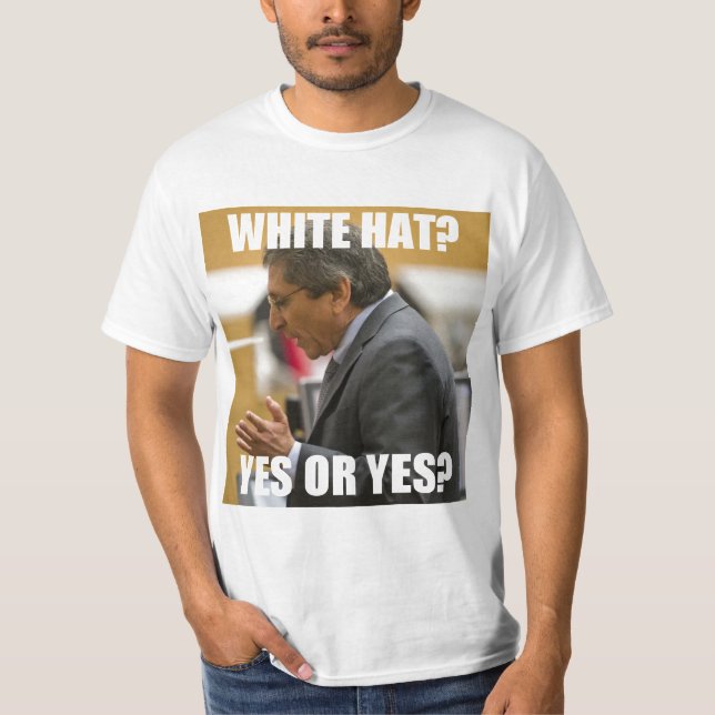 T-shirt Chapéu do branco de Juan Marti'nez? Sim ou sim? (Frente)