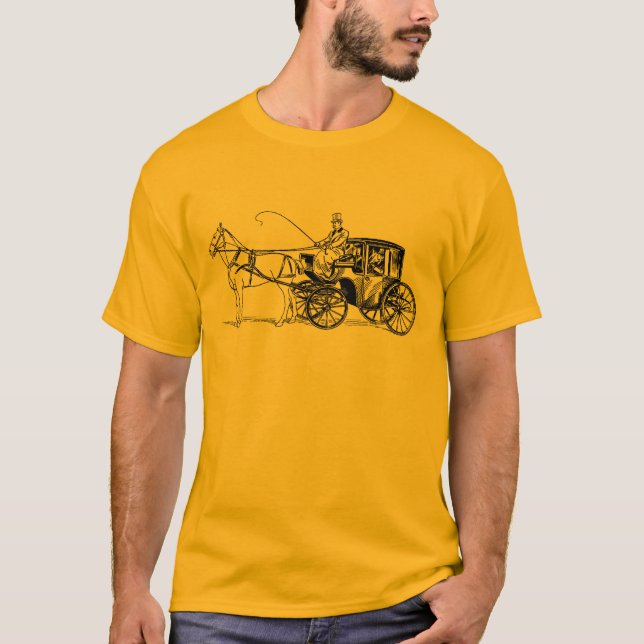 T-shirt Chariot do vintage (Frente)