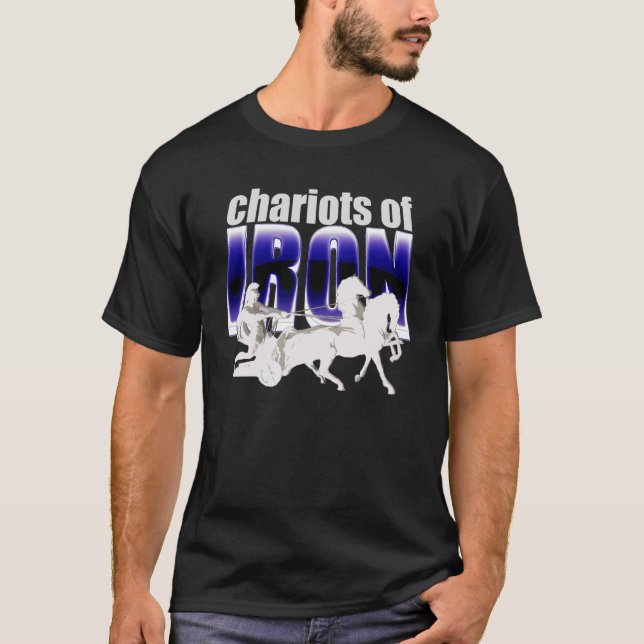 T-shirt Chariots do ferro - logotipo - preto (Frente)