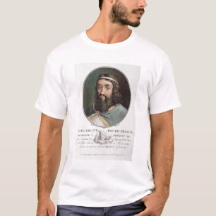 T-shirt Charlemagne (747-814), rei de France, gravou perto
