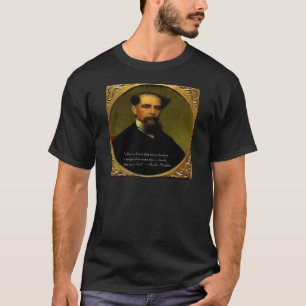T-shirt Charles Dickens & Citação de Coração