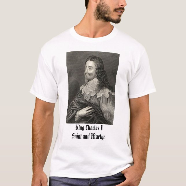 T-shirt Charles mim, rei Charles ISaint e mártir (Frente)