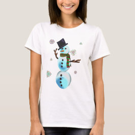 T-shirt Charlie, a Cara de neve (T-Shirt de longa folga)