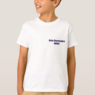 T-shirt Cheerleading masculino da juventude