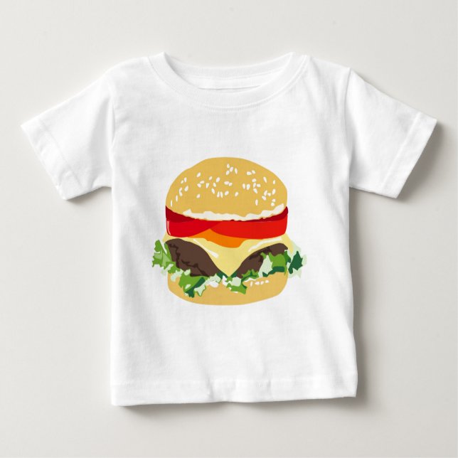 T-shirt Cheeseburger americano (Frente)