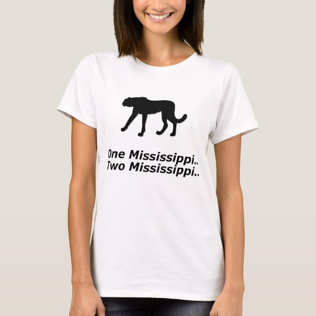 T-shirt Cheetah One Mississippi (Frente)