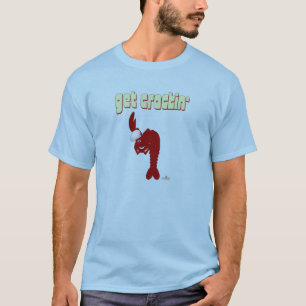 T-shirt Chef de Lagosta Vermelho Que Prende
