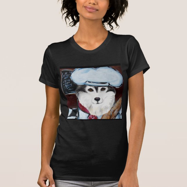 T-shirt Chef Malamute do Alasca (Frente)