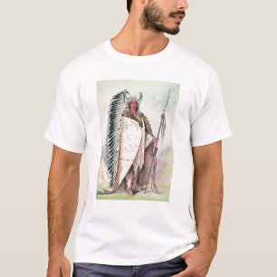 T-shirt Chefe de Sioux, 'o Rock preto