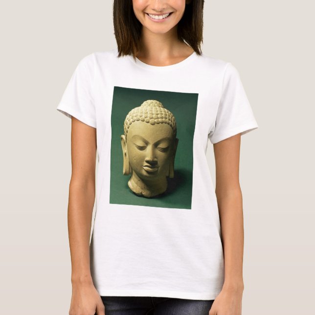 T-shirt Chefe do Buda, Sarnath (arenito) (Frente)