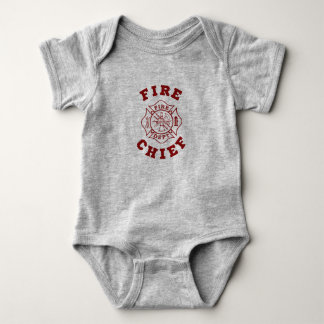 T-shirt Chefe dos bombeiros do Bodysuit do bebê