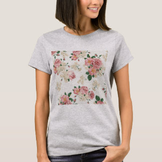 T-shirt Cheio do bolso dos rosas